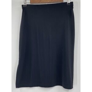 Vintage A. Byer Women's Black Slinky‎ Knit Pull On Skirt Size M, Career, USA